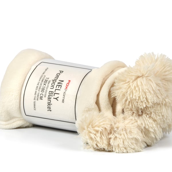 שמיכה מחממת NELLY בגודל 130X180 - אפור בהיר מבית FOXHOME