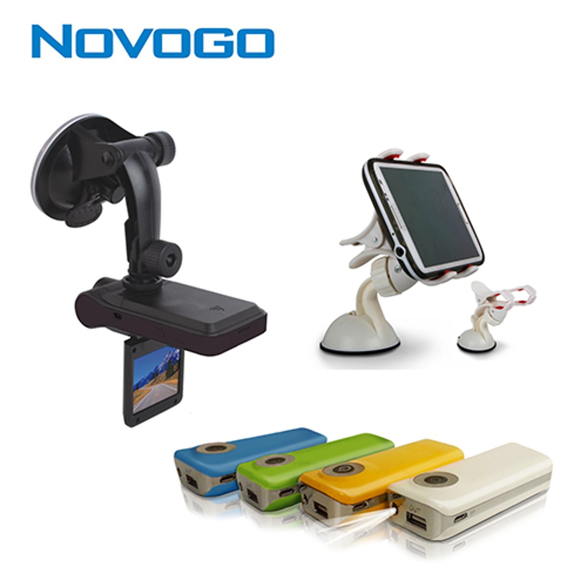 חבילת גאדג'טים חכמים לרכב - מצלמת דרך NOVOGO