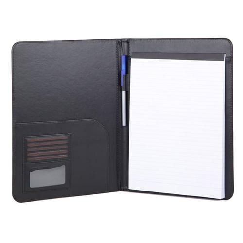 פולדר A דמוי עור  - שחור