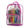 מגוון  תיק גב שקוף לילדים - ורוד