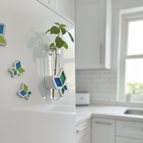 Custom magnetic vase design