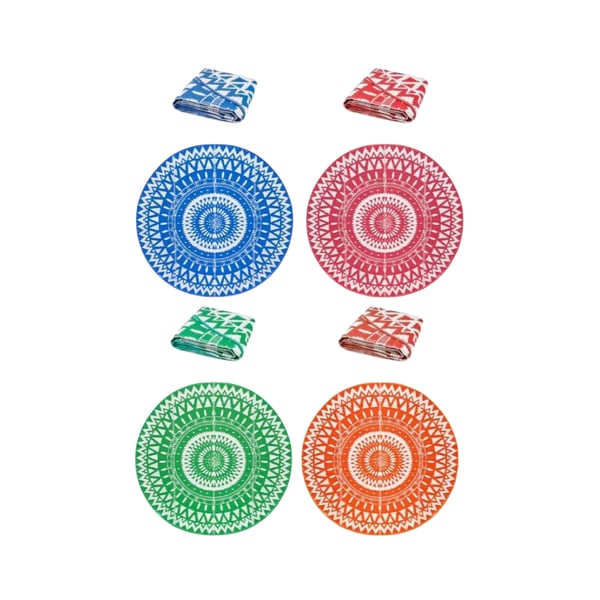 מחצלת חוף עגולה עם תיק נשיאה - קוטר 155 ס"מ