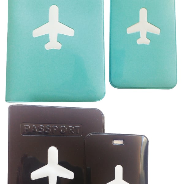 Passport Cover and Luggage Tag Set - Upgrade Your Travel Experience