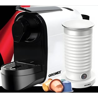 סט קפה יוקרתי עם מכונת אספרסו ומקציף חלב CHROMEX