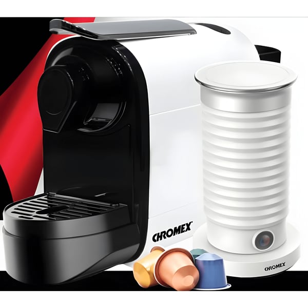 Luxury Coffee Set with Espresso Machine and Milk Frother by CHROMEX