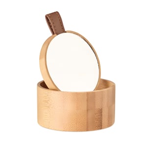 Bamboo Jewelry Box with Detachable Mirror