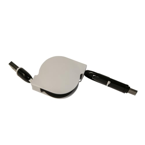 כבל USB נגלל להטענה והעברת נתונים מהירה