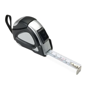 מדיד מקצועי 3 מטר עם מארז מתכת כסוף