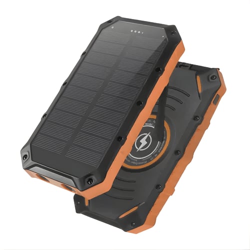 מטען נייד חזק 30,000 אמפר עם טעינה סולארית וחסינות למים