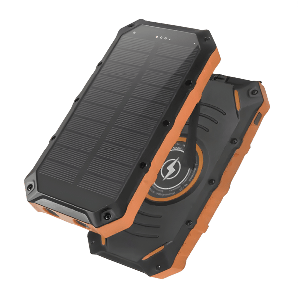 High Capacity 30,000mAh Solar Power Bank with Waterproof Design