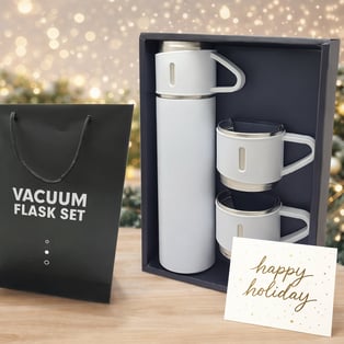 Premium Set: Thermos and 3 Designer Cups