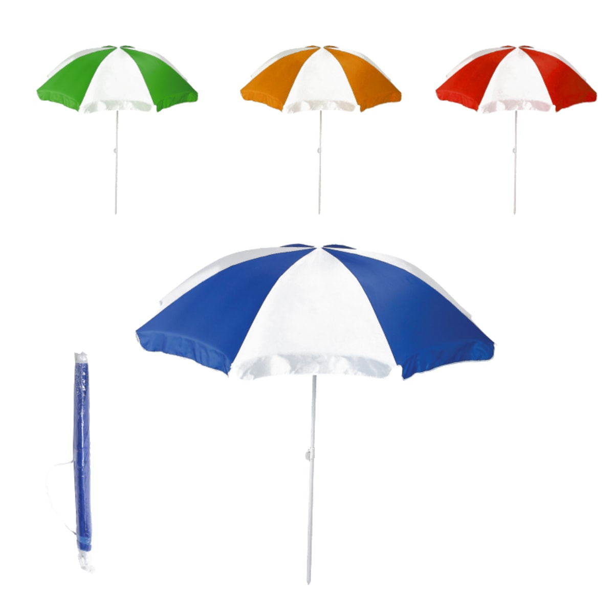 שמשיית חוף עם נרתיק נשיאה PVC - מתנה עסקית מושלמת