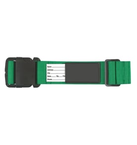 רצועת אבטחת מזוודות עם תווית שם - טיול בטוח יותר