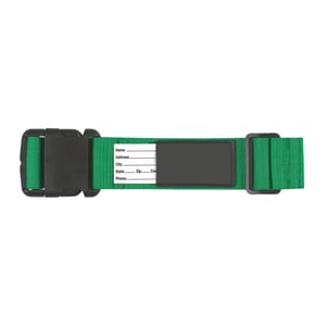 רצועת אבטחת מזוודות עם תווית שם - טיול בטוח יותר