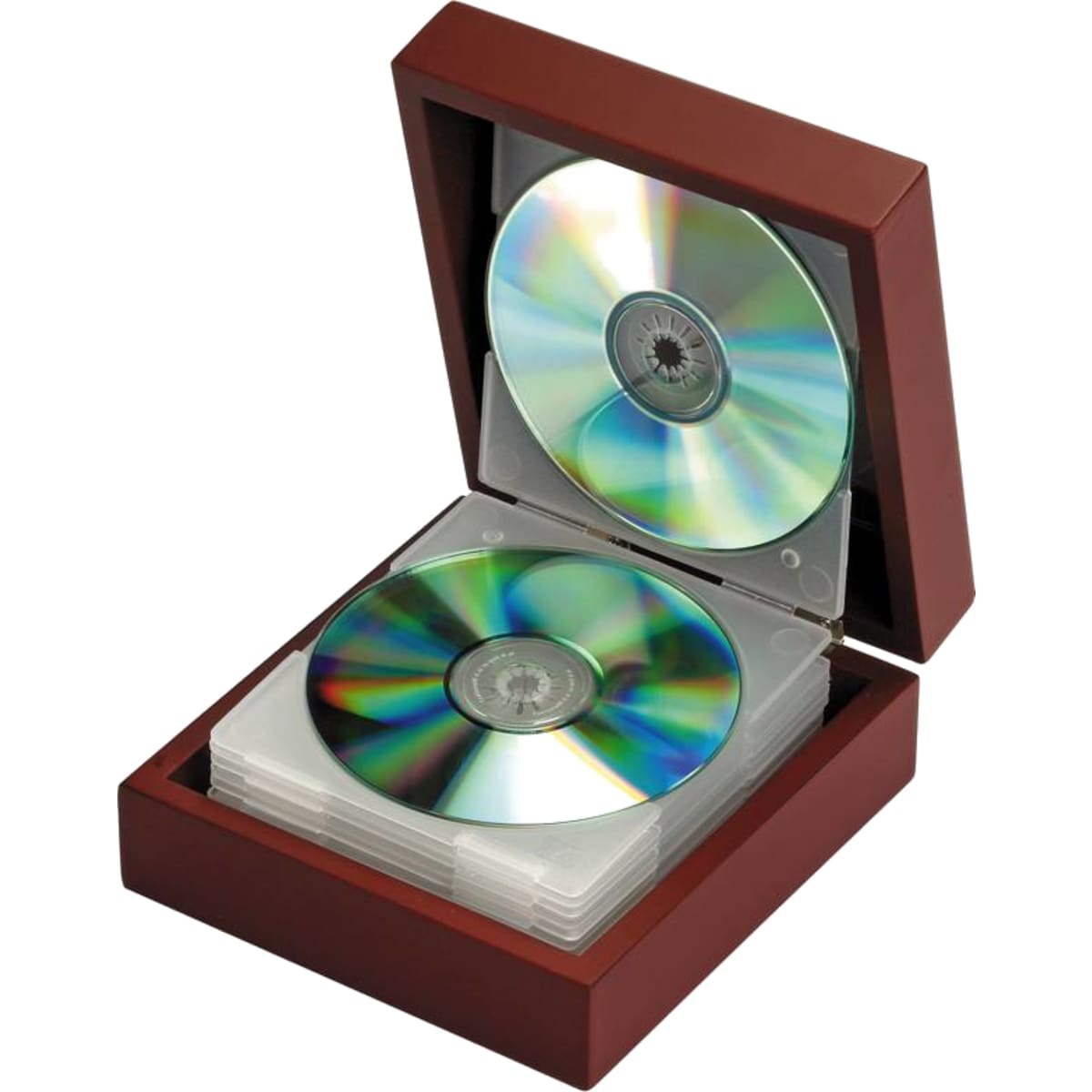 מעמד דיסקים מעץ לשולחן - טופ