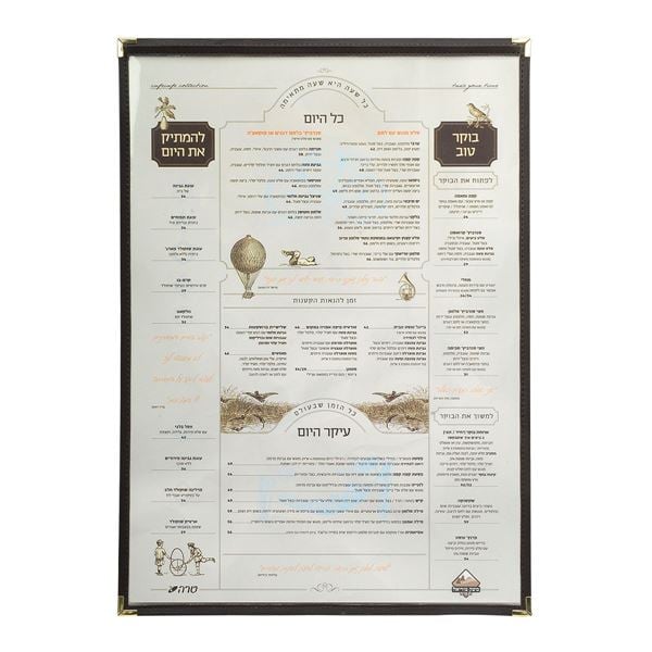 כיסוי שקוף דו צדדי לתפריט עם פינות מתכת בגודל A3