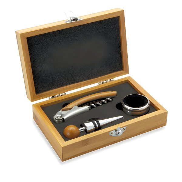 SONOMA Bamboo Box Wine Set