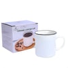 Elegant White Ceramic Mug - 350 ml