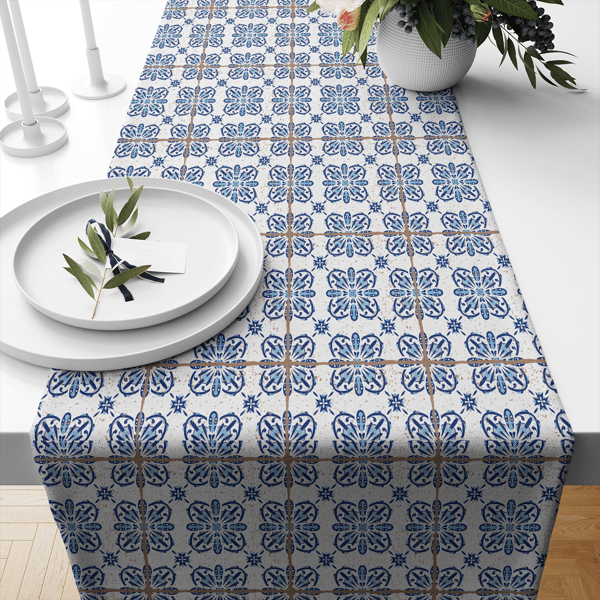 Colorful Printed Fabric Runner 32x120 cm