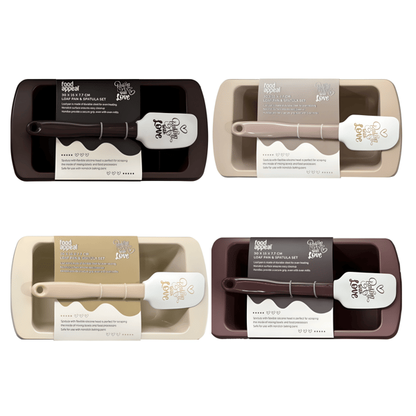 Perfect Baking Set: English Cake Pan & Spatula from BAKING WITH LOVE - FOOD APPEAL