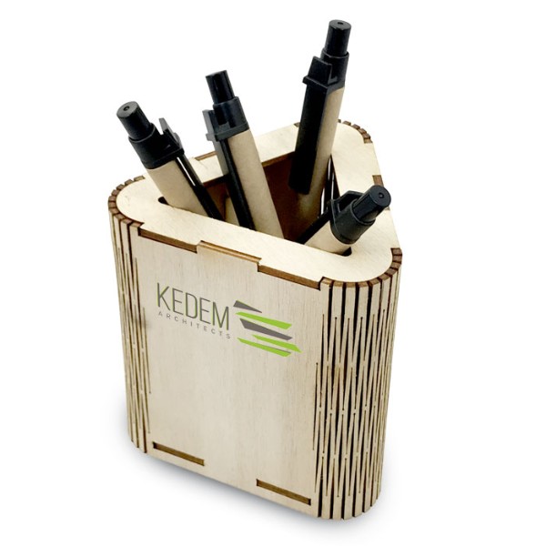 Wooden Pen Holder - Unique Corporate Gift