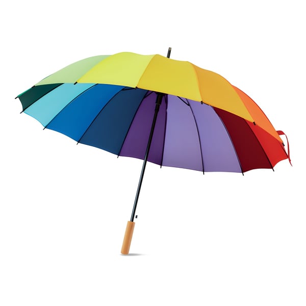 27-Inch Rainbow Auto Open Umbrella