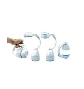 "לומינה" מנורת שולחן מתקפלת עם פנס נישא וטעינה USB