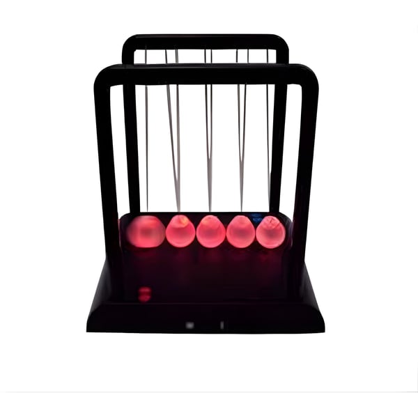 Illuminated Newton's Cradle with Elegant Design