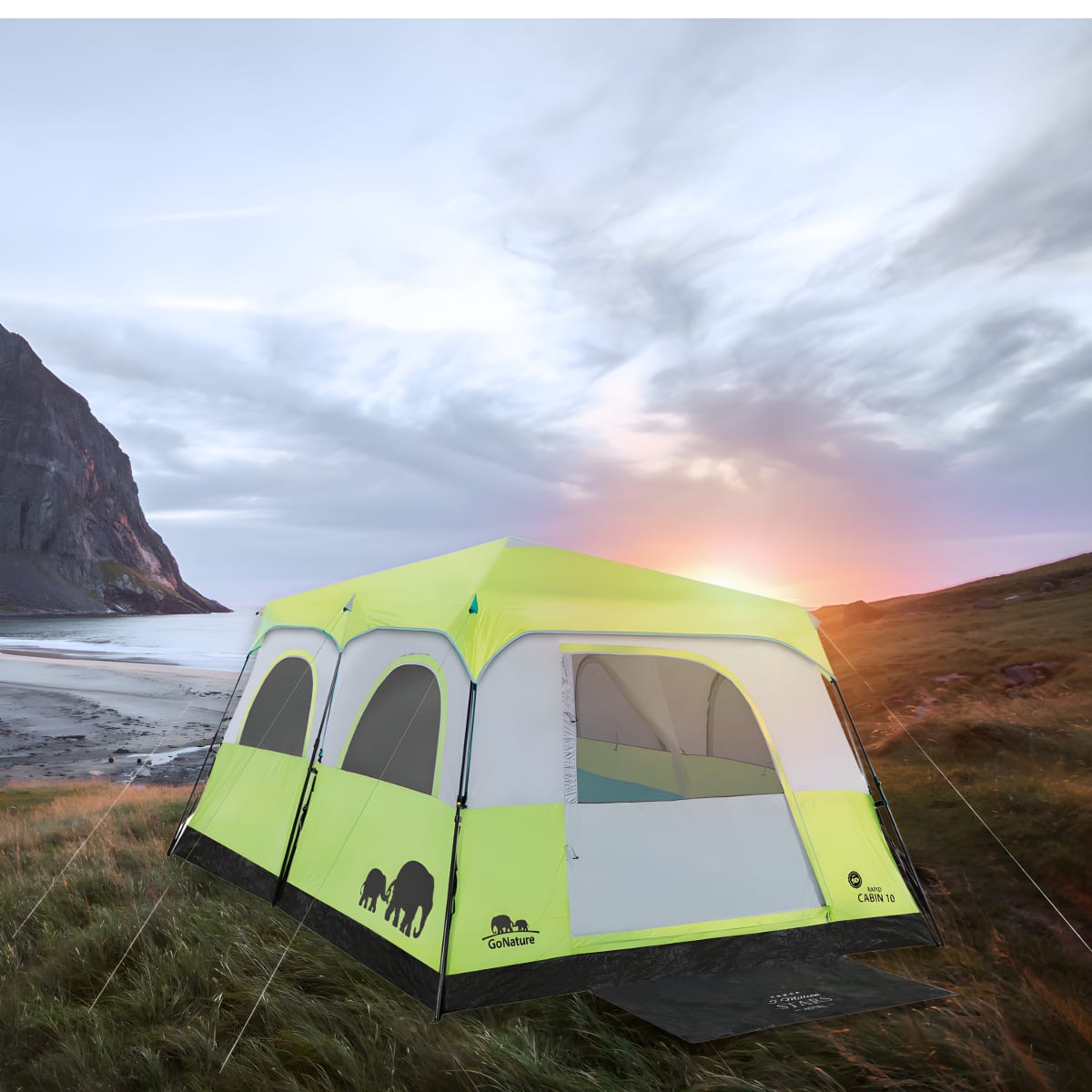 GoNature אוהל קמפינג ל-10 עם GN RAPID CABIN