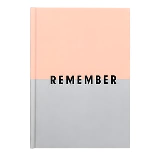 מחברת אלגנטית עם כריכת בד בעיצוב חצי-חצי