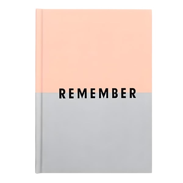 Elegant Fabric-Covered Notebook with Half-Half Design