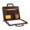 Premium Leather A4 Folder with Secure Zipper