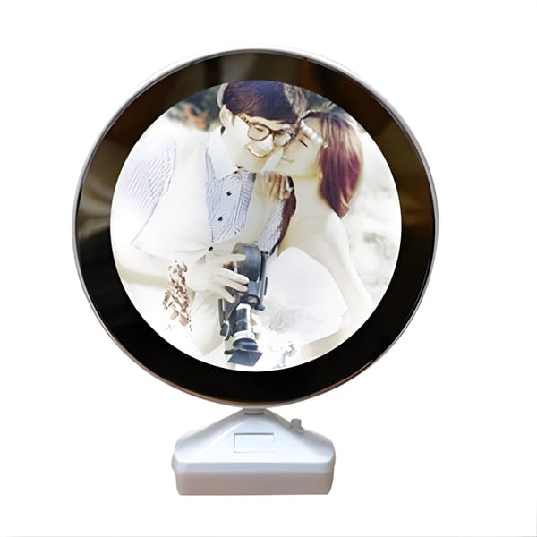 Elegant Round Mirror with LED Lighting