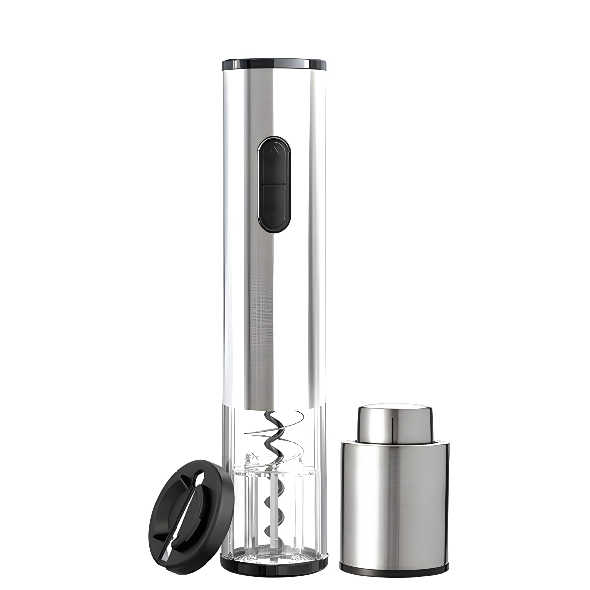 סט פותחן יין חשמלי מנירוסטה עם משאבת וואקום