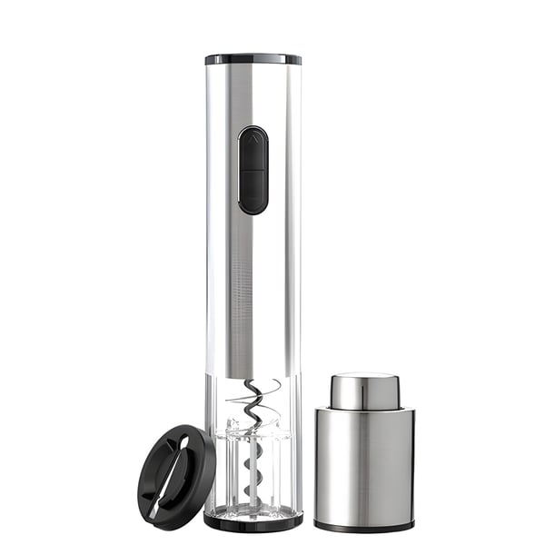 סט פותחן יין חשמלי מנירוסטה עם משאבת וואקום