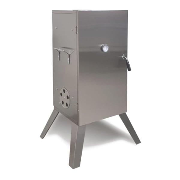 Compact Stainless Steel Charcoal Smoker by Grill Chef
