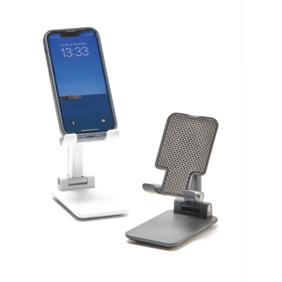 מעמד נייד עם קופסה מתכווננת לכל מכשירי הסמארטפון