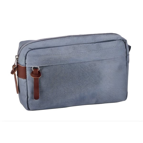 Durable Gray Makeup Bag with High-Quality Finish