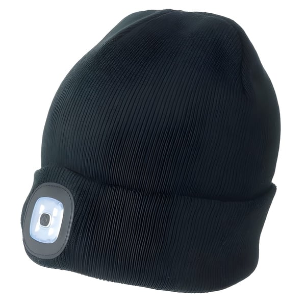 Beanie Hat with Rechargeable LED Light