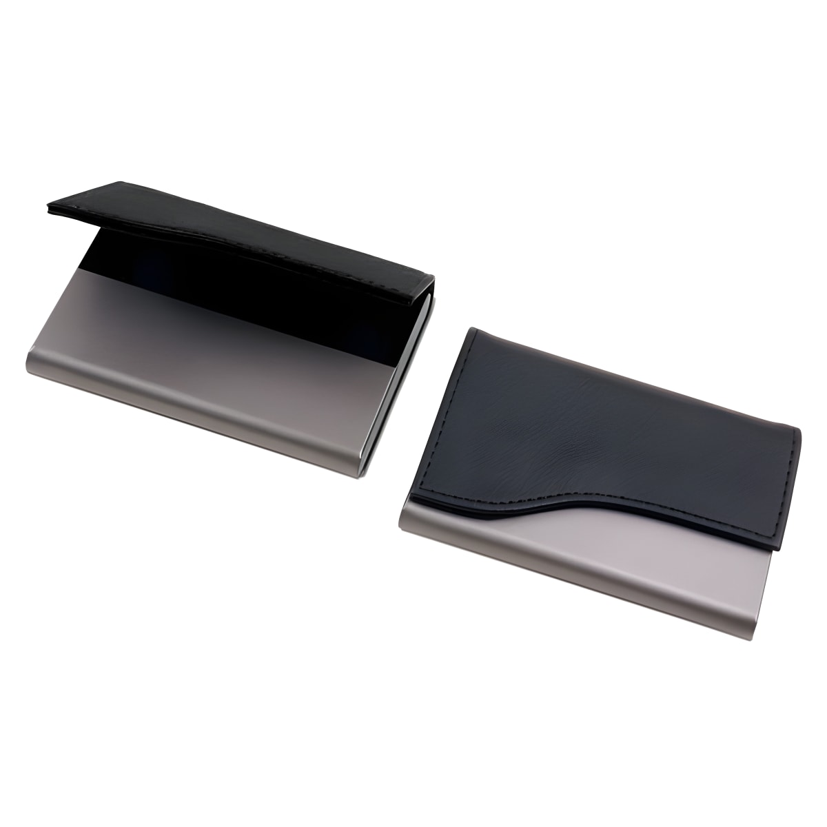 קופסת כרטיסי ביקור יוקרתית דמוי עור ומתכת