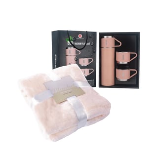 מארז יוקרתי לשמירה על חום עם תרמוס וכירבולית