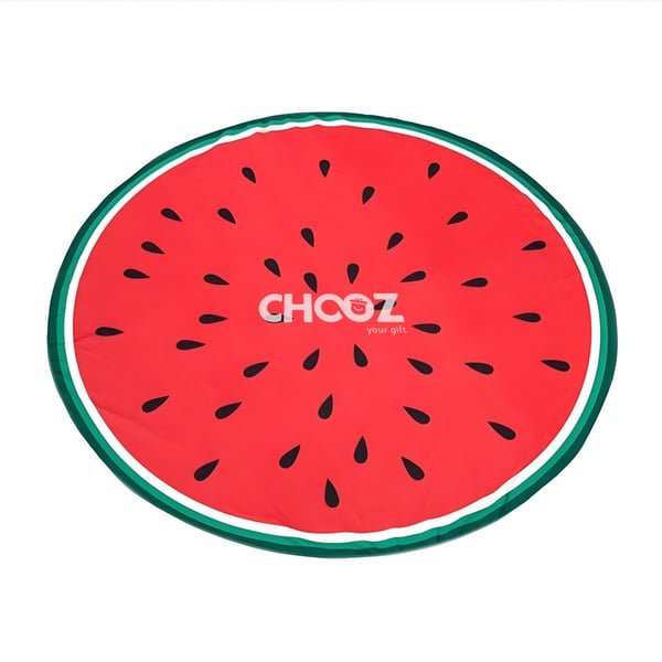 מגבת חוף עגולה קוטר 1.4  בעיצובי פירות , הדפס צבעוני מלא