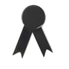 Metal Awareness Ribbon Brooch with Clip