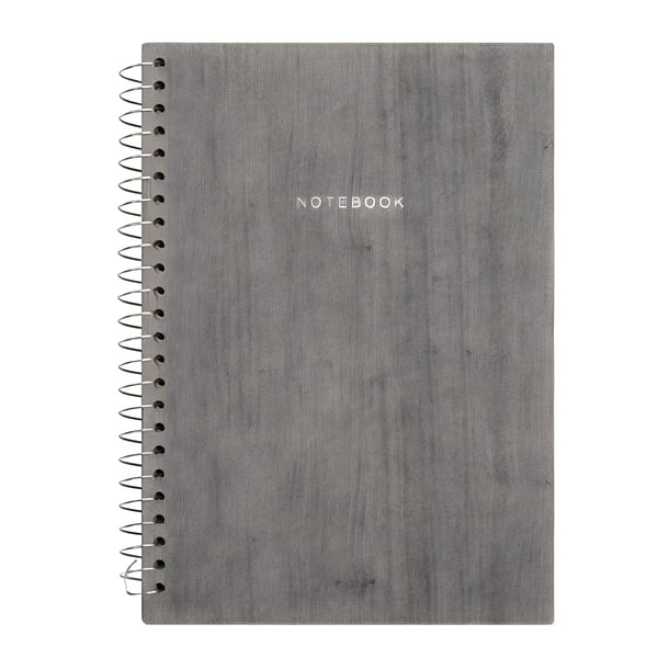 Premium Spiral Notebook with Faux Leather Design