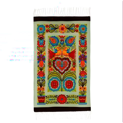 שטיח כותנה מודפס בעיצוב אקלקטי להשלמת מראה הבית