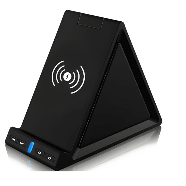 Bluetooth Speaker with Built-in Wireless Charger