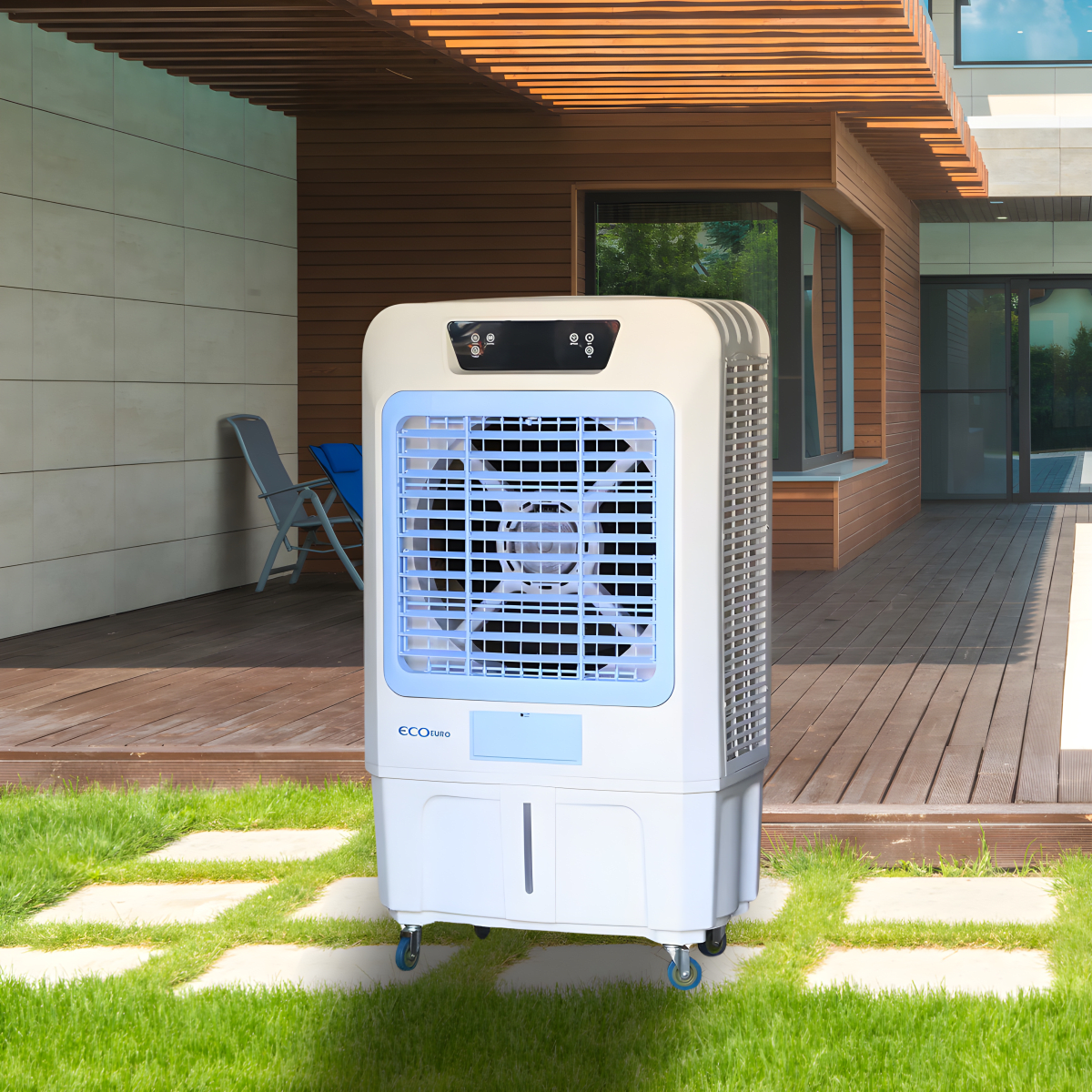 מקרר אוויר דיגיטלי בעוצמה גבוהה עם שלט רחוק - 100 ליטר