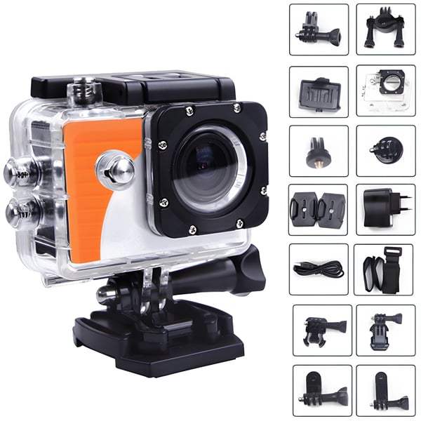 מצלמת ספורט אקשן FULL-HD 1080P עם WiFi מבית Charge-it