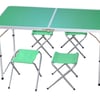 Folding Aluminum Table with 4 Chairs - Perfect Garden Experience