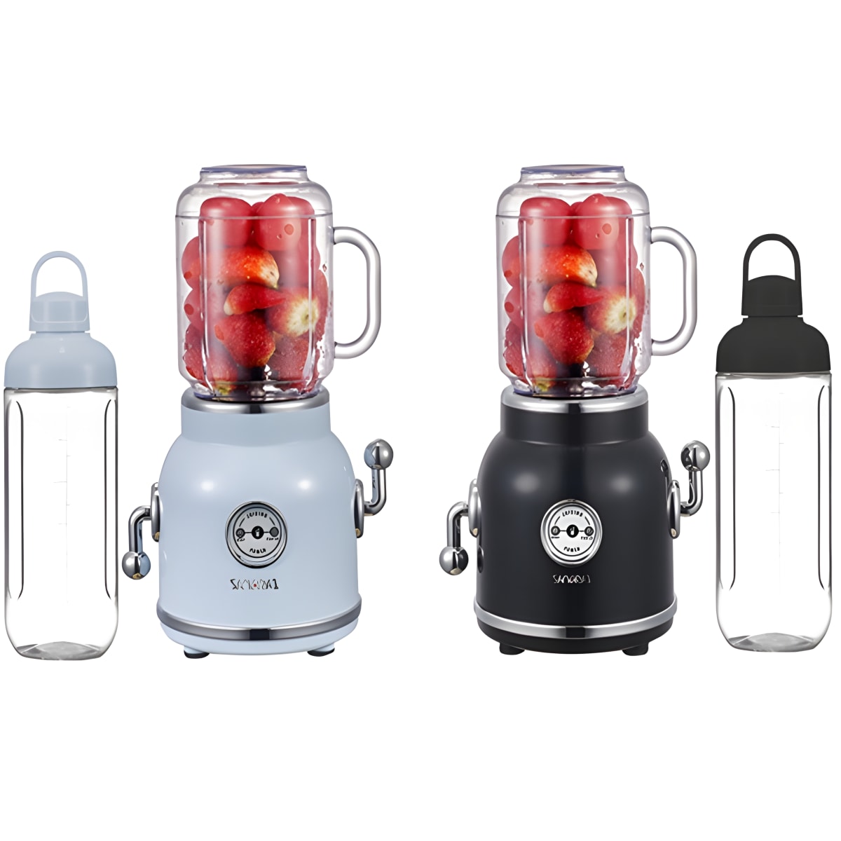 בלנדר עוצמתי לשייקים בעיצוב רטרו מ-SAMURAI - הספק 300W